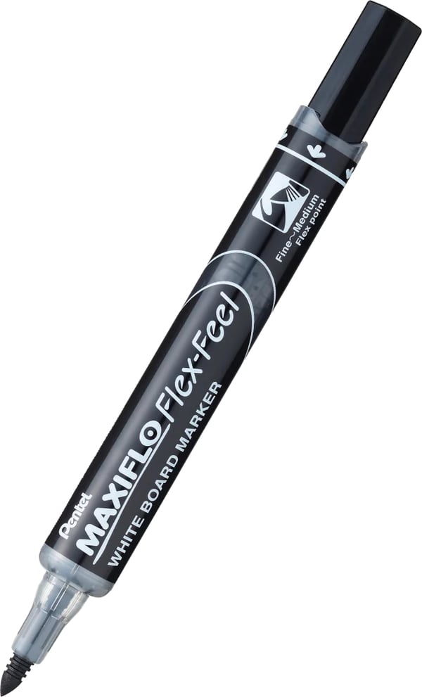 Pentel MWL5SBF-AX tussi 12 kpl Harjaspää Musta