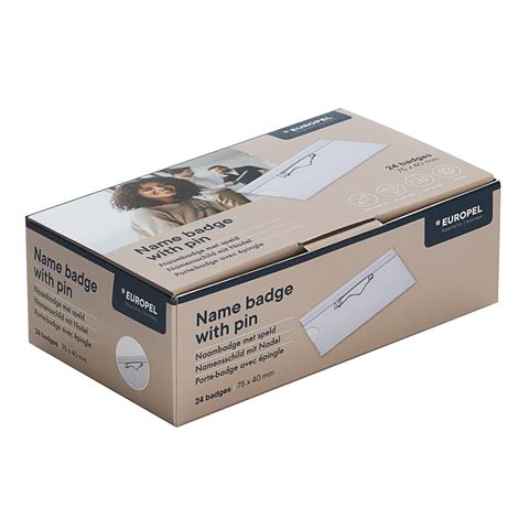 Europel 121263 namnbrickor/namnbrickehållare ID-hållare Polyvinylklorid (PVC) 24 styck