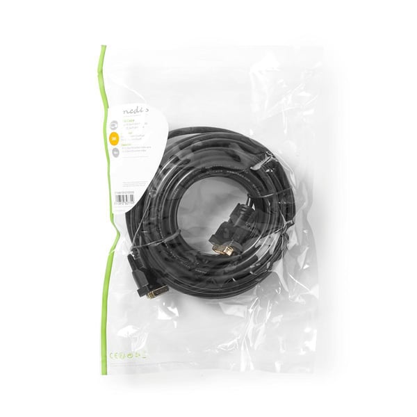 Nedis CCGP32001BK100 DVI kabel 10 m DVI-D Sort