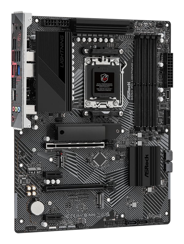 Pikkukuva 3 / 6: ASRock B650 PG Lightning - Emolevy - ATX - Socket AM5 - AMD B650 -piirisarja - USB-C 3.2 Gen 2x2, U