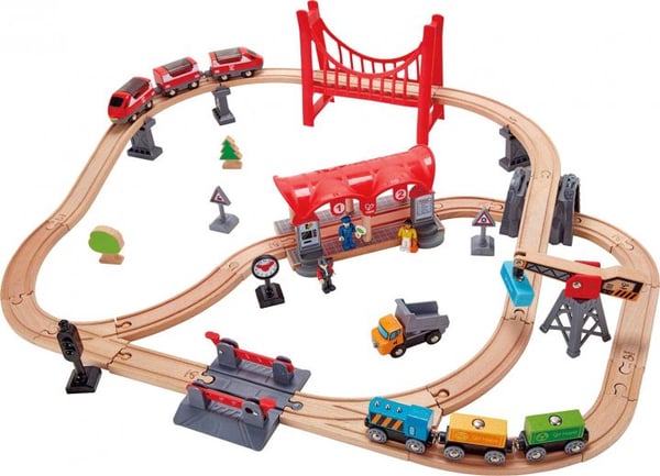 Miniatyrbild 1 av 3: Hape BUSY CITY RAIL SET