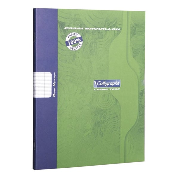 Clairefontaine 2196C blok og notesblok 48 ark Grøn