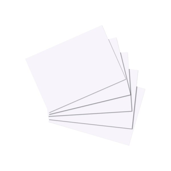 Herlitz 10621449 indekseringskort Hvid 100 stk
