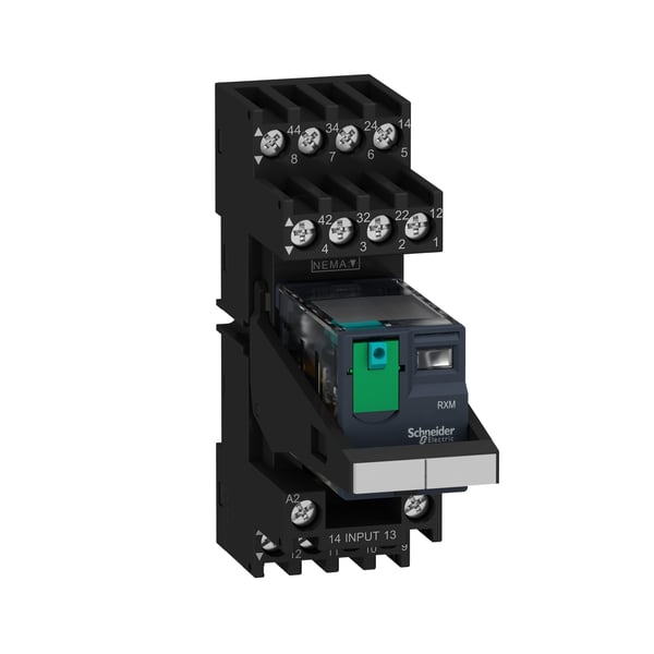 Schneider Electric RXM2AB2BDPVM elektriska reläer Svart, Transparent