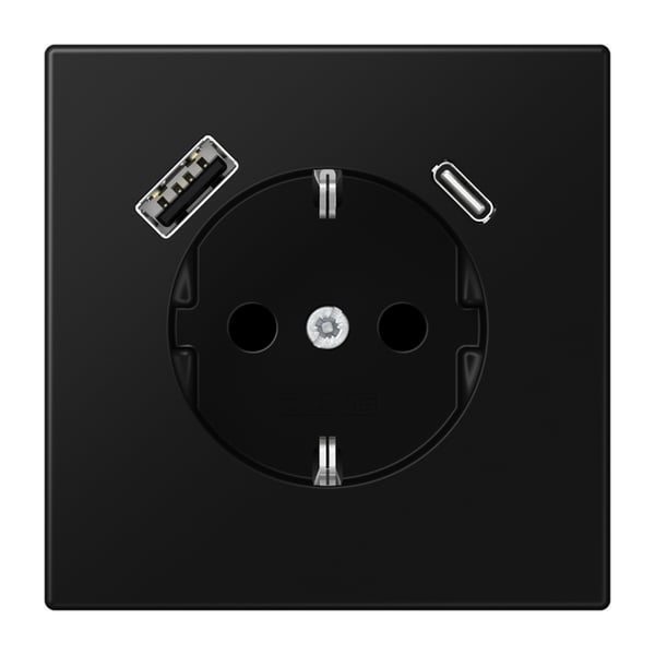 Jung SCHUKO-STIKKONTAKT M.USB TYPE AC / JUNG LS1520-15CASWM