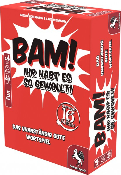 Pegasus BAM! - Ihr habt es so gewollt! Kortspel Party