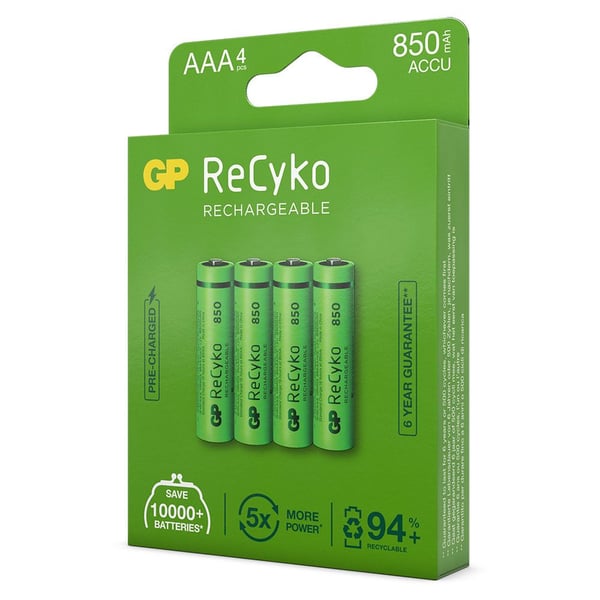 GP Batteries Rechargeable batteries 12085AAAHCE-C4 ladattava akku Nikkelimetallihybridi (NiMH) 850 mAh 1,2 V
