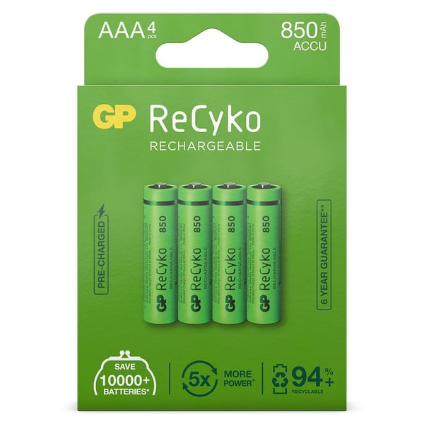 GP Batteries Rechargeable batteries 12085AAAHCE-C4 ladattava akku Nikkelimetallihybridi (NiMH) 850 mAh 1,2 V