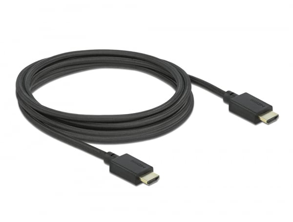 DeLOCK 85389 HDMI-kabel 2,5 m HDMI Typ A (standard) Svart