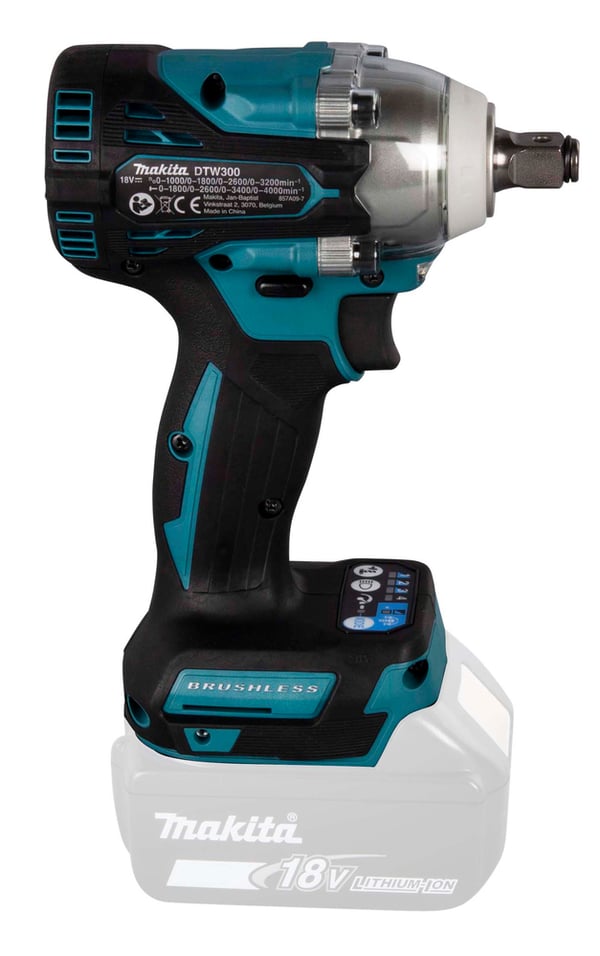Pikkukuva 13 / 17: Makita DTW300Z sähköruuvimeisseli ja iskuruuvitaltta 3200 RPM Musta, Sininen