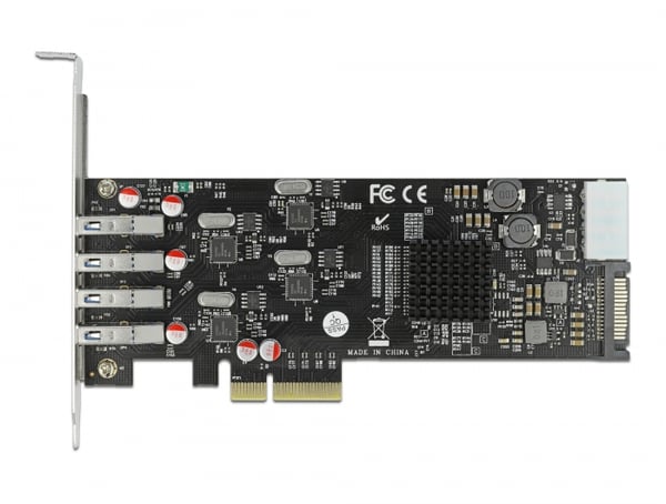Miniatyrbild 3 av 3: DeLOCK 89008 nätverkskort/adapters Intern PCIe, SATA, USB 3.2 Gen 1 (3.1 Gen 1)