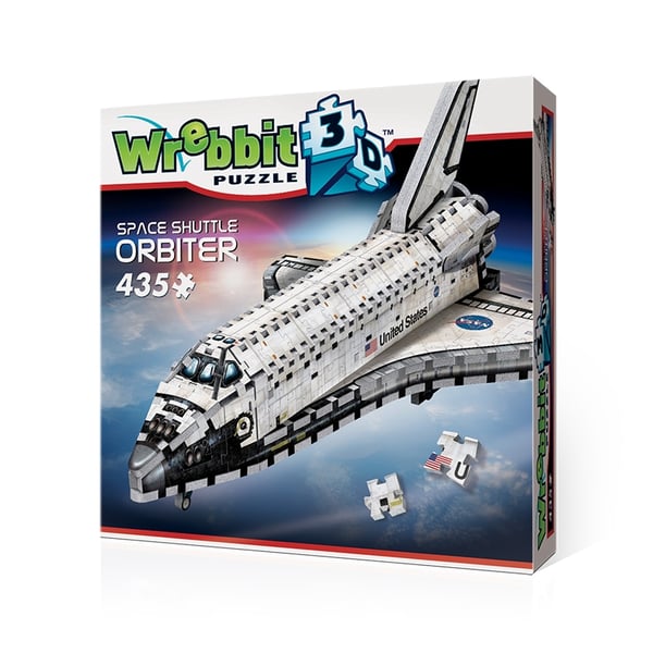 Pikkukuva 6 / 6: Wrebbit Puzzles Space Shuttle - Orbiter 3D-palapeli 435 kpl Avaruus