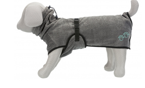 TRIXIE 23573 tilbehør til bad af kæledyr 1 stk Grå Bomuld, Polyester Hund Badehåndklæde