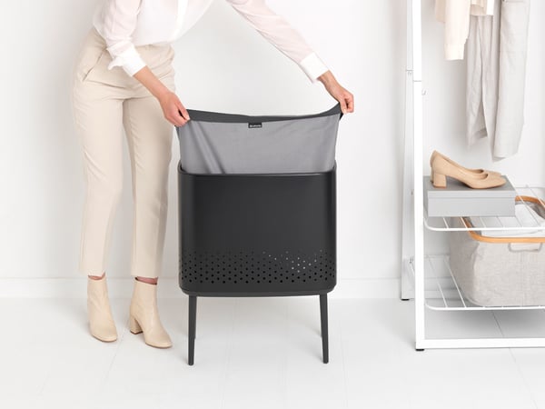 Brabantia 200526 tvättkorg 60 l Rektangulär Svart