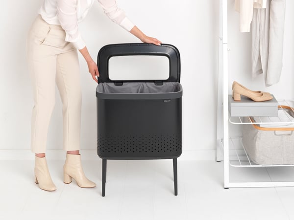 Brabantia 200526 tvättkorg 60 l Rektangulär Svart