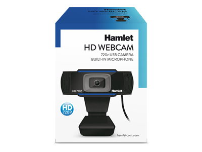 Miniatyrbild 4 av 5: Hamlet HWCAM720 webbkameror 2 MP 1280 x 720 pixlar USB Svart