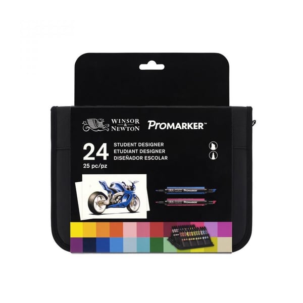 Winsor & Newton 884955043295 tussi 24 kpl Sekalainen Sininen, Burgundi, Vihreä, Khaki, Lime, Oranssi, Vaaleanpunainen, Punainen, Turkoosi