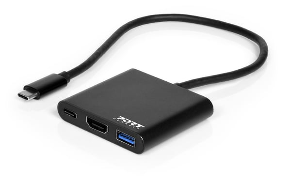 Port Designs PORT Connect 900140 dockningsstationer för bärbara datorer Kabel USB 3.2 Gen 1 (3.1 Gen 1) Type-C Svart Port Designs PORT Connect 900140 dockningsstationer för bärbara datorer Kabel USB 3.2 Gen 1 (3.1 Gen 1) Type-C Svart