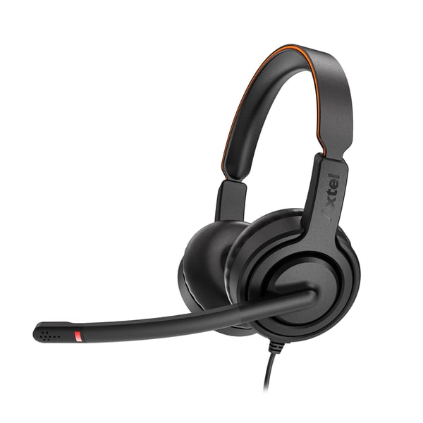 Axtel VOICE UC45 stereo USB-A Kuulokkeet Langallinen Pääpanta Toimisto/puhelukeskus USB A-tyyppi Musta, Oranssi