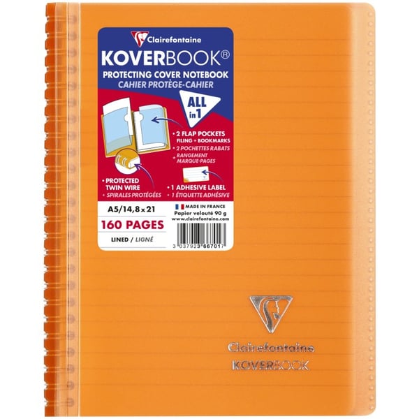 Clairefontaine 366701C muistikirja 80 arkkia Valikoidut värit
