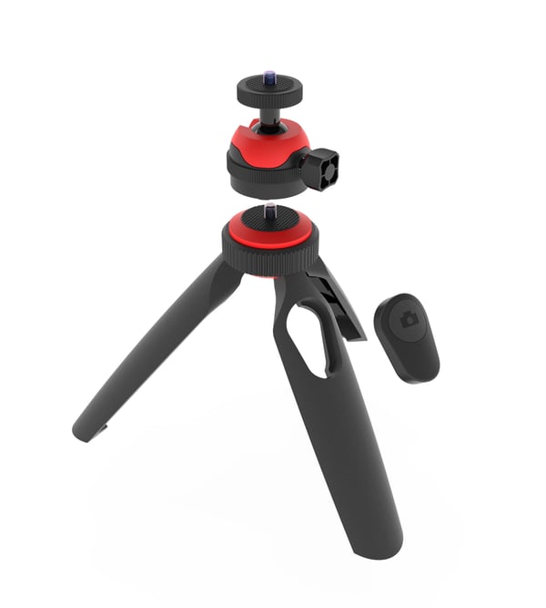 Pikkukuva 3 / 4: Digipower Active Mini Tripod kolmijalka Älypuhelin/toimintakamera 3 jalkoja Musta