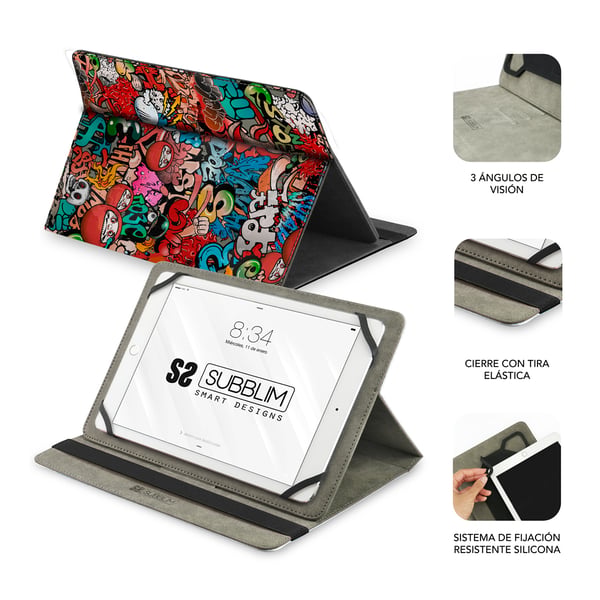 Miniatyrbillede 3 af 3: SUBBLIM SUB-CUT-4TC010 tablet etui 27,9 cm (11") Folie