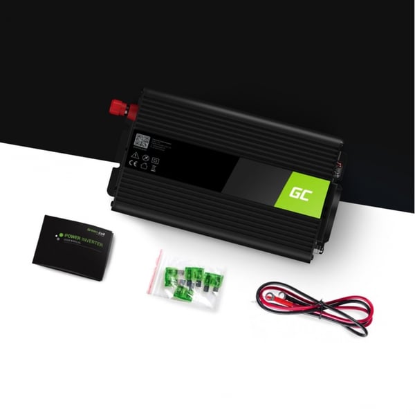 Green Cell INV08 strømadapter og vekselret Udendørs 1000 W Sort