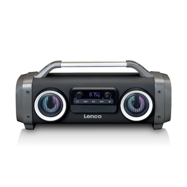 Lenco SPR-100 Bärbar stereohögtalare Grå