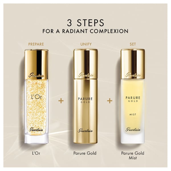 Miniatyrbillede 3 af 3: Guerlain Parure Gold Mist Makeup-setting-spray 30 ml