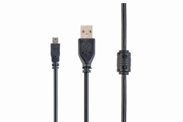 Miniatyrbillede 1 af 4: Gembird 1.8m USB 2.0 A/mini-USB USB-kabel 1,8 m USB A Mini-USB B Sort