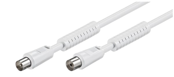 Miniatyrbillede 1 af 3: HL HL0507420 koaxial kabel 3,5 m Koaksial Hvid