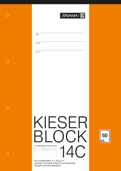 Brunnen 1042924 anteckningspapper 210 x 297 mm (A4) 50 ark