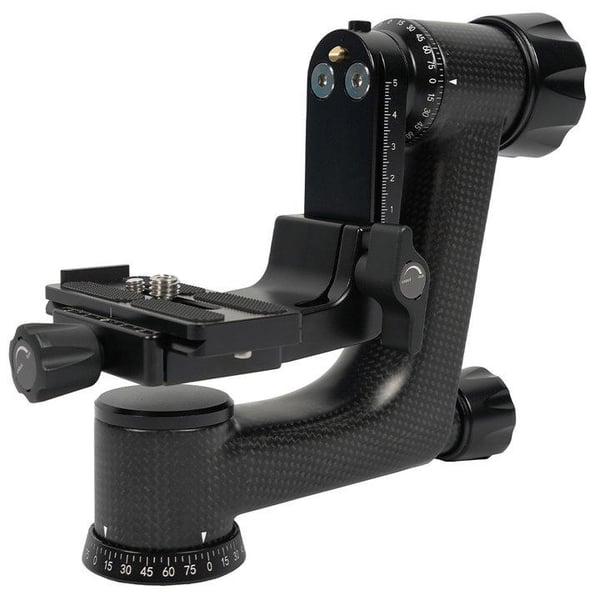 Miniatyrbild 1 av 14: Sirui PH-10 stativhuvuden Svart Kol, Fiber 1/4, 3/8" Gimbal