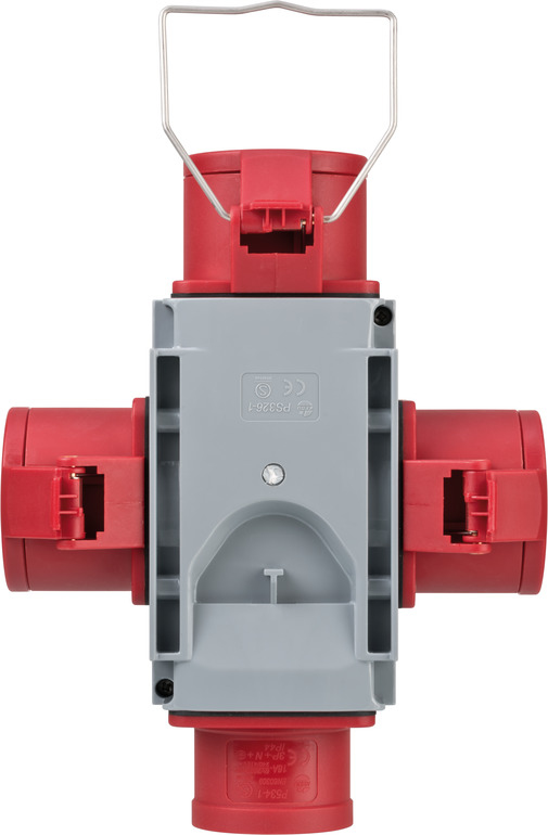 Brennenstuhl 1081640 strømstik adapter Grå, Rød