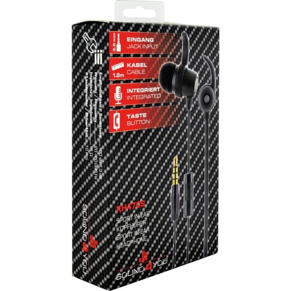 Schwaiger KH470S Headset Ledningsført I ørerne Opkald/musik Sort