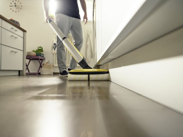 Miniatyrbillede 3 af 8: Kärcher FC 7 Cordless Elektrisk kost Batteri Tør&våd Poseløs Sølv, Gul