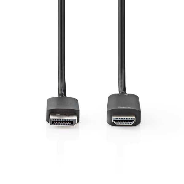 Nedis CCGP37104BK20 videokabel adapter 2 m DisplayPort HDMI Sort