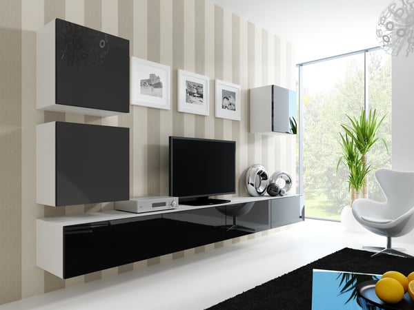 Miniatyrbillede 4 af 14: Cama RTV VIGO180 s/h TV-stander & underholdningscenter (RTV VIGO180 s/h)