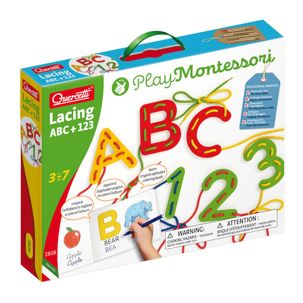 Quercetti Lacing ABC+123 Quercetti Lacing ABC+123