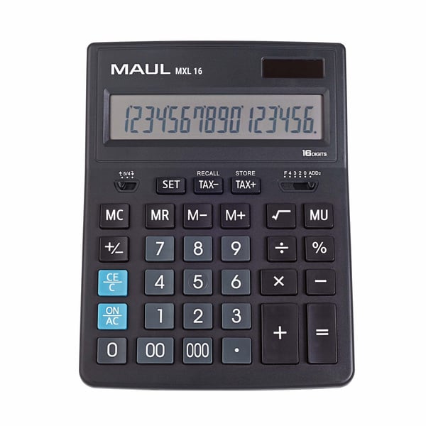 Miniatyrbillede 1 af 3: MAUL MXL 16 regnemaskine Desktop Skærm Sort