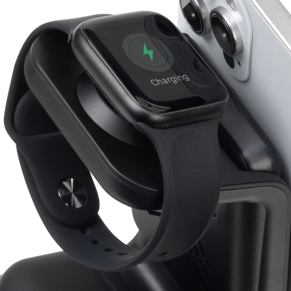 Rivacase VA4917 oplader til mobil enhed Headset, Smartphone, SmartWatch Sort USB Trådløs opladning Indendørs
