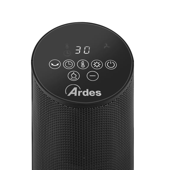 Ardes AR4P22FP varmeapparat Indendørs Sort 2000 W Blæser med elektrisk områdevarmer