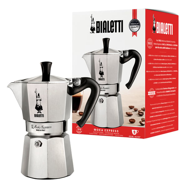 Miniatyrbild 1 av 6: Bialetti Moka Express Mokabryggare 0,55 l Svart, Silver