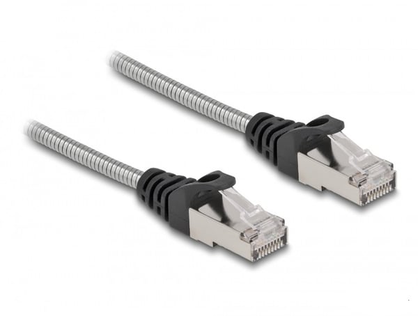 Miniatyrbillede 1 af 2: DeLOCK 80249 netværkskabel Sort, Sølv 1 m Cat6a U/FTP (STP)