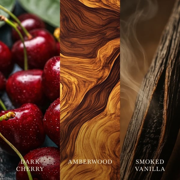 WoodWick Dark Cherry stearinljus Ellips Körsbär (frukt) Burgundisk 1 styck