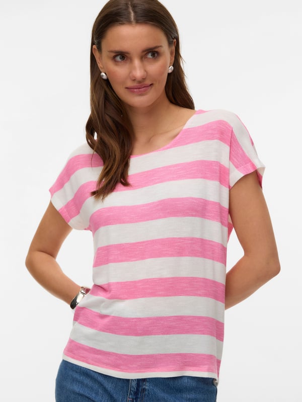 Vero Moda 5715829050994 skjorte & top T-shirt Rund halsudskæring Kort ærme