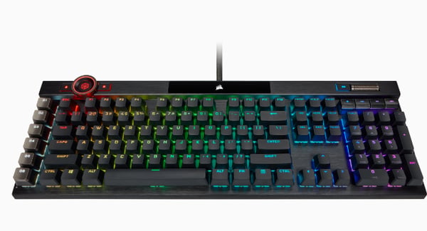 Corsair K100 RGB näppäimistö Pelaaminen USB QWERTY Englanti (UK) Musta