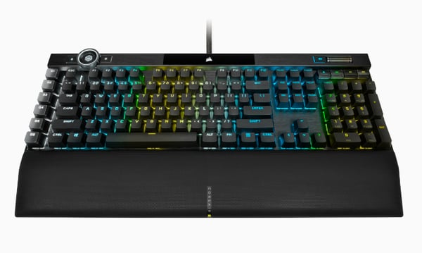 Corsair K100 RGB näppäimistö Pelaaminen USB QWERTY Englanti (UK) Musta