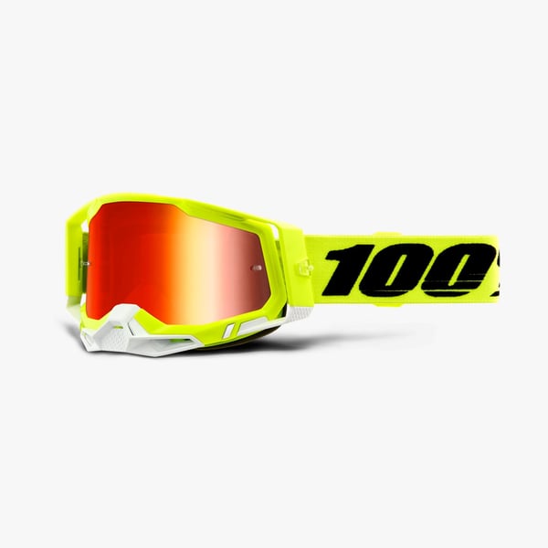 Miniatyrbillede 2 af 2: 100% Racecraft 2 vinter sportsbrille Gul Unisex Spejl, Rød Cylindrisk (flad) linse
