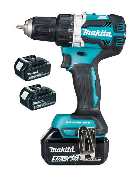 Miniatyrbillede 2 af 2: Makita DDF484RT3J bor 2000 rpm 1,8 kg Sort, Blå, Sølv